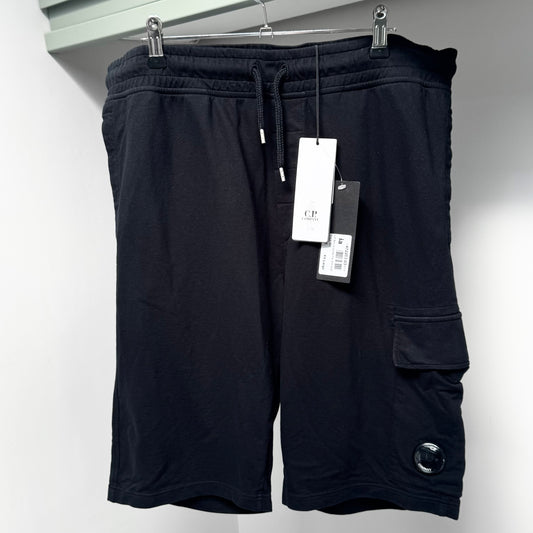 CP Company Black Light Micro Fleece Lens Shorts - XXL 38W