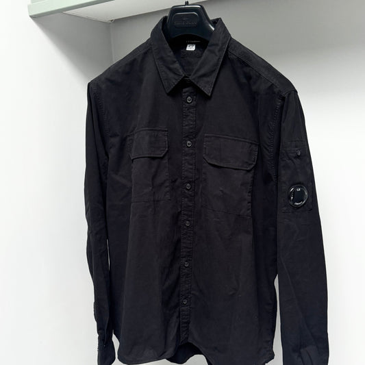 CP Company Gabardine Button Up Lens Overshirt - Large ptp21.5”