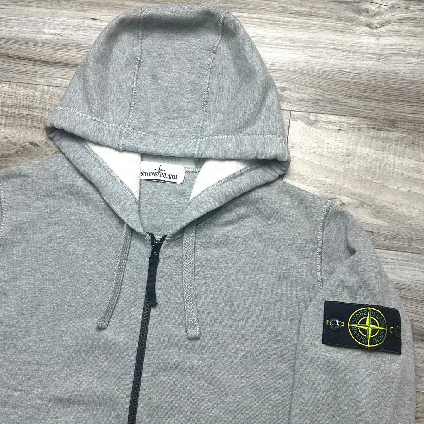 Stone Island Full Zip Badge Hoodie