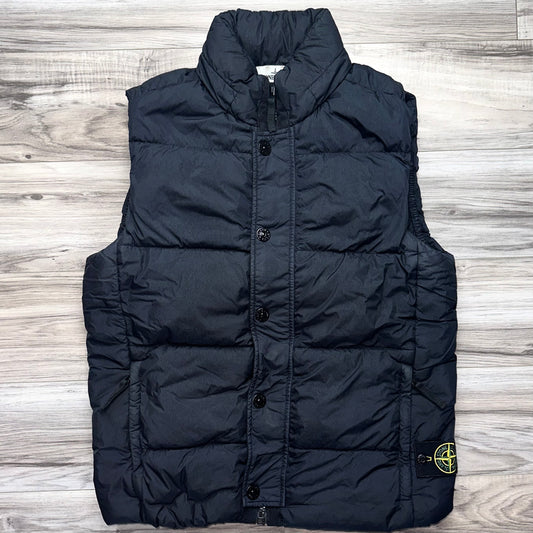 Stone Island Garment Dyed Crinkle Reps NY Down Badge Gilet