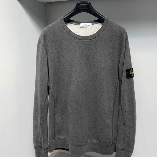 Stone Island Grey Cotton Fleece Pullover Sweatshirt - XXL