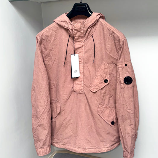 CP Company Hooded Flatt Nylon Lens Half Zip Pullover Anorak Smock - Medium ptp23”