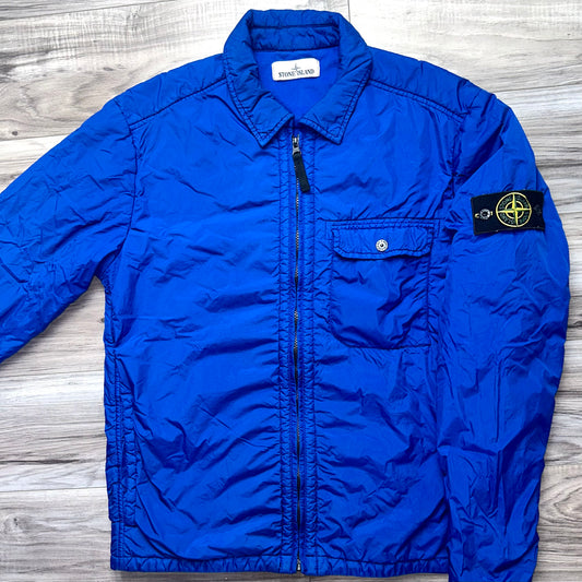 Stone Island Garment Dyed Crinkle Reps NY Badge Jacket