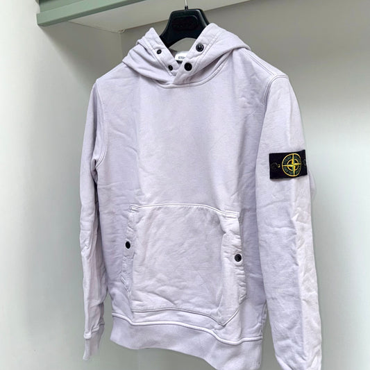 Stone Island Pullover Badge Hoodie - Small ptp20.5"