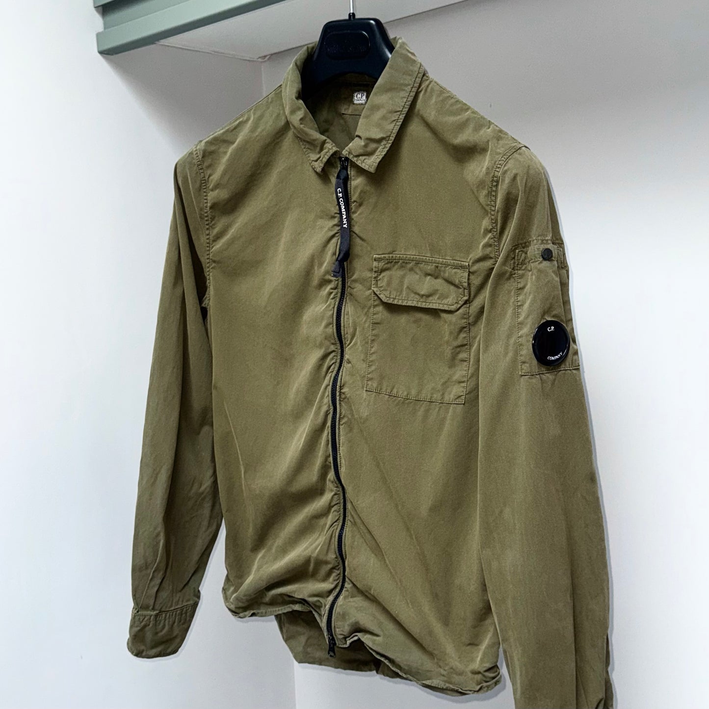 CP Company Full Zip Lens Overshirt - Small ptp19.5"