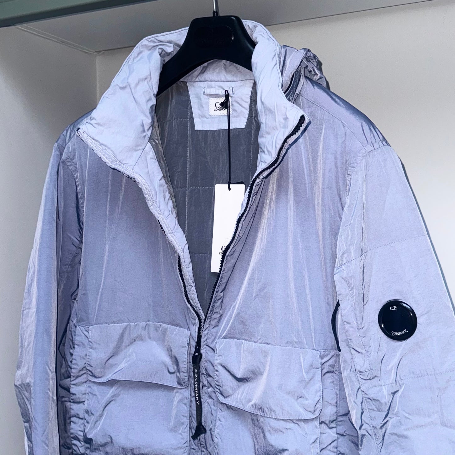 CP Company Padded Chrome-R Nylon Full Zip Lens Jacket - XXL ptp25”