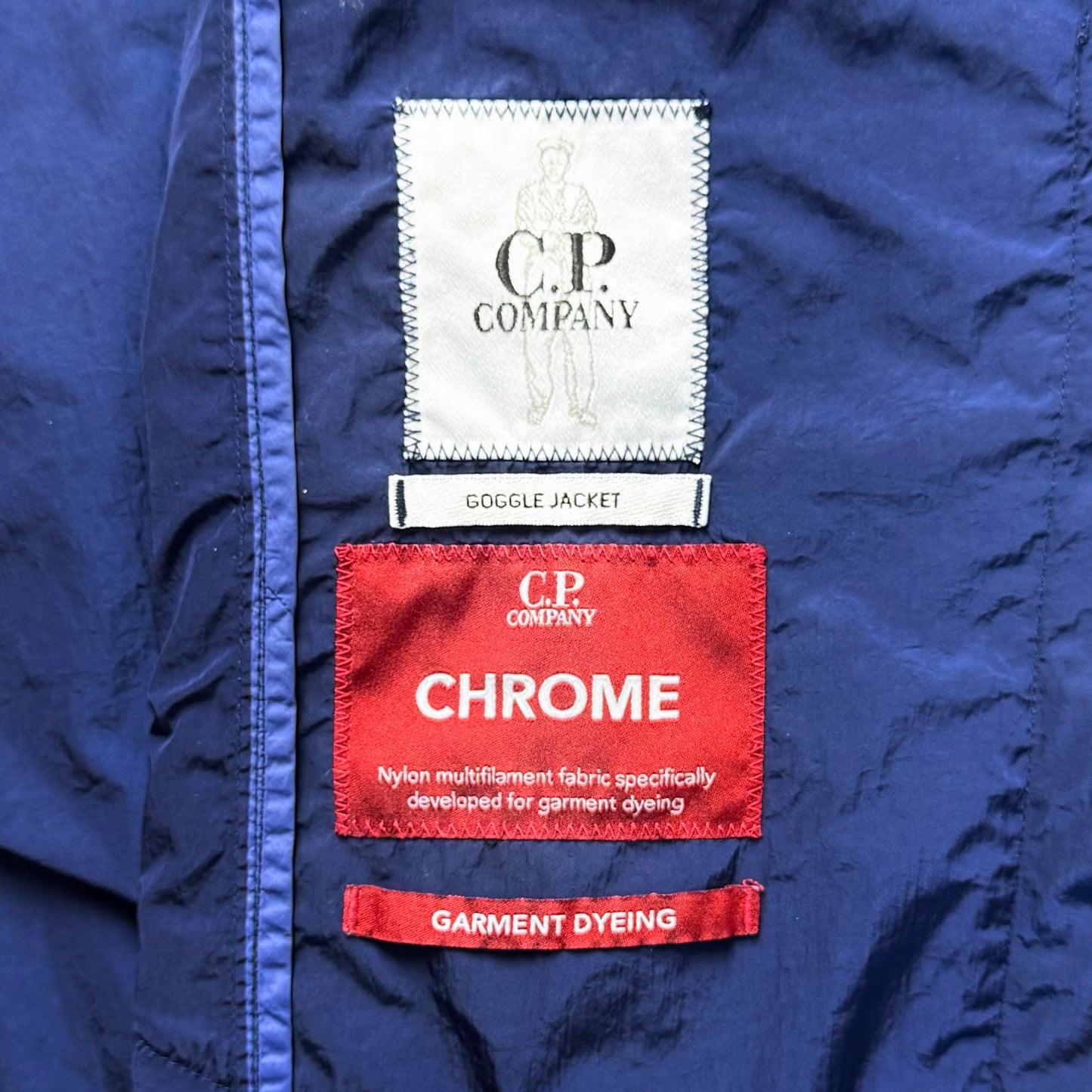 CP Company Chrome Nylon Goggle Full Zip Overshirt - XL ptp23.5”