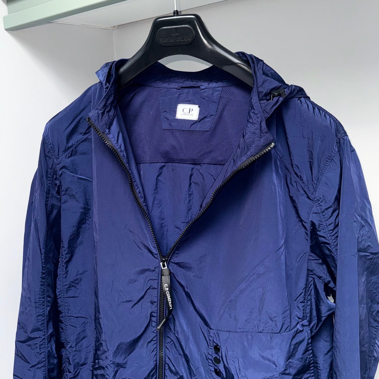 CP Company Chrome Nylon Goggle Full Zip Overshirt - XL ptp23.5”