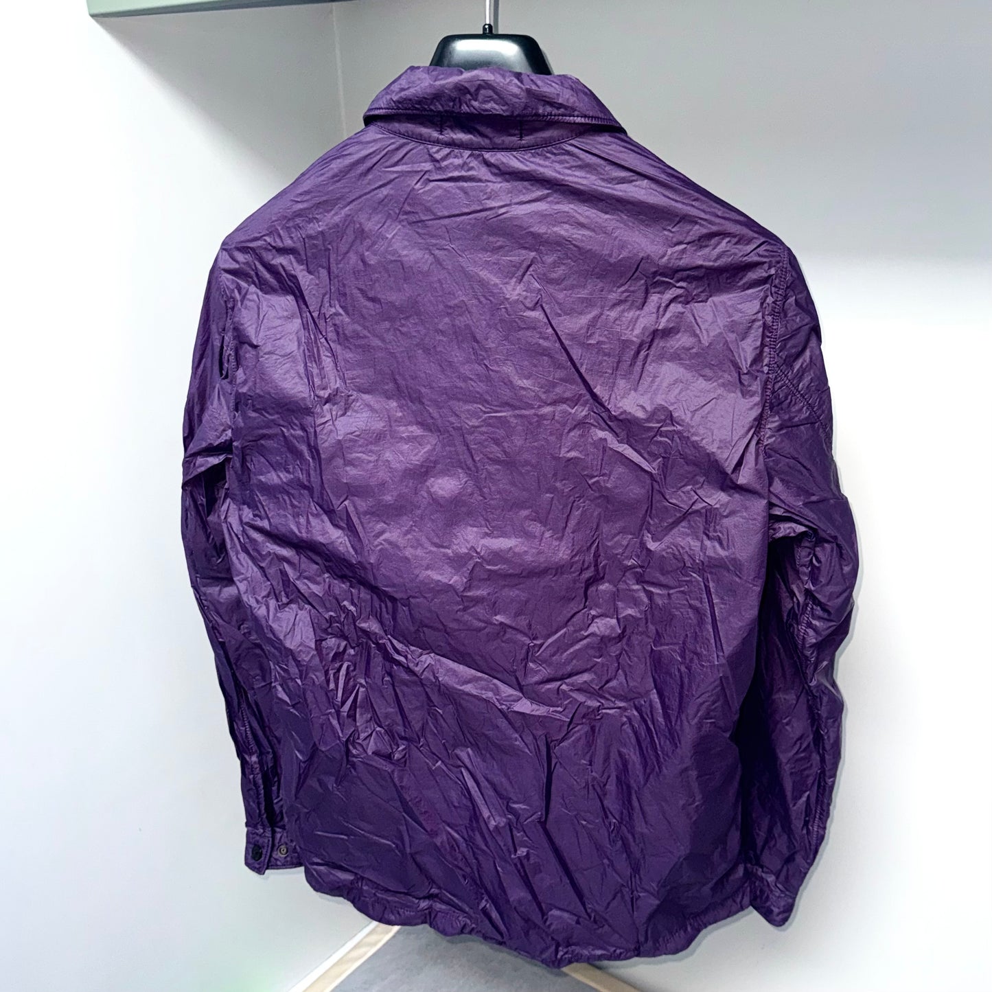 Stone Island Crinkle Reps Primaloft Button Up Badge Overshirt - Small ptp20.5”