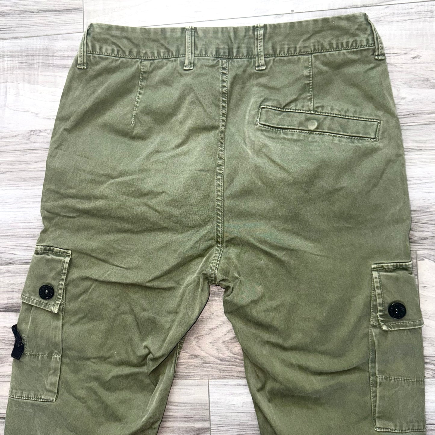Stone Island Badge Cargo Trousers - 29W 30L