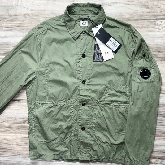 CP Company Popeline Button Up Lens Overshirt - Medium ptp21”