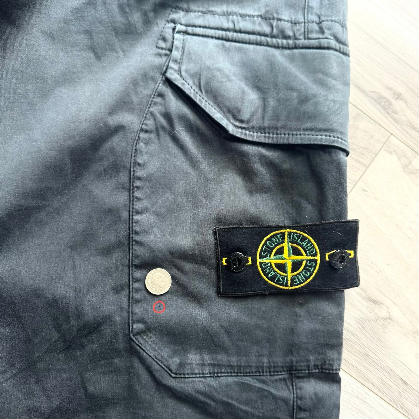 Stone Island Badge Cargo Trousers - 38W 30L