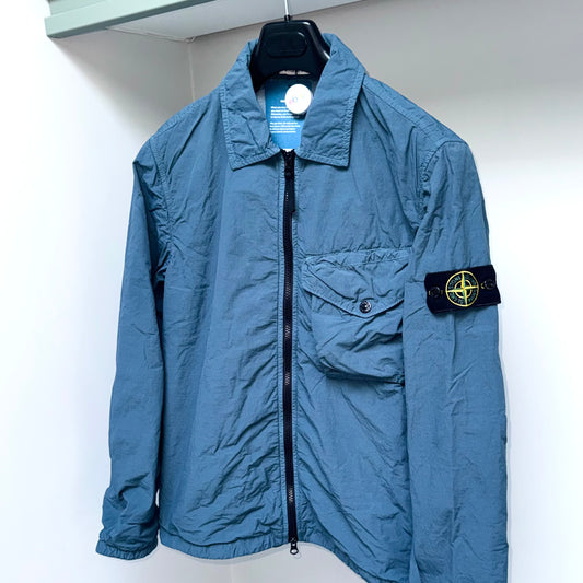 Stone Island Naslan Light Polartec Full Zip Badge Overshirt - Small ptp21”