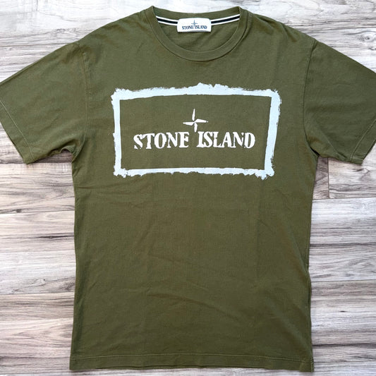 Stone Island Stencil Print T shirt - Small