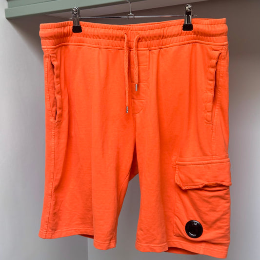 CP Company Orange Light Fleece Lens Shorts - XL 36W