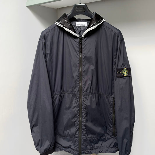 Stone Island Black Skin Touch Nylon-TC Full Zip Jacket - XXL