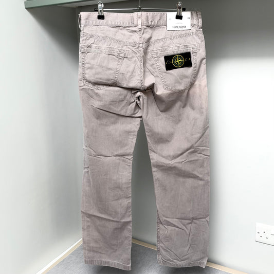 Stone Island Grey Cotton Chinos - 30W 29L Regular Fit