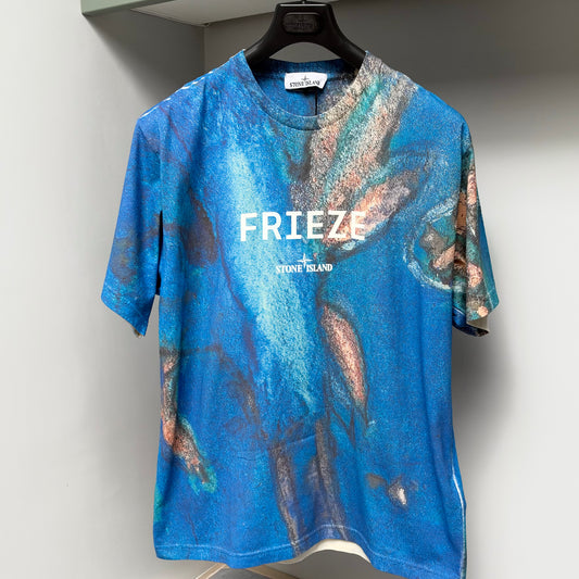 Stone Island x Frieze London Blue 2026 Exclusive Staff Graphic T-Shirt - Large