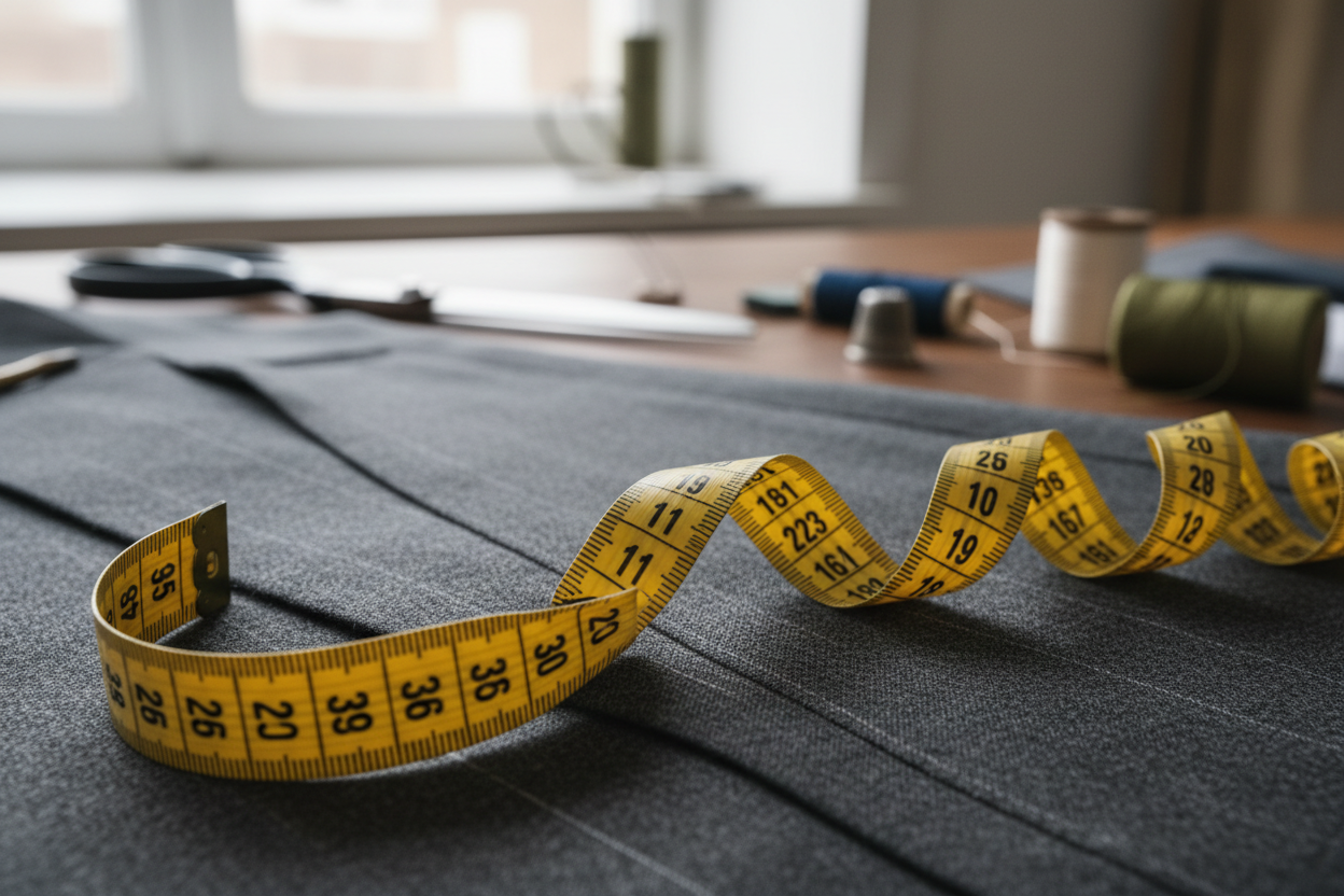 tap measure on clothing